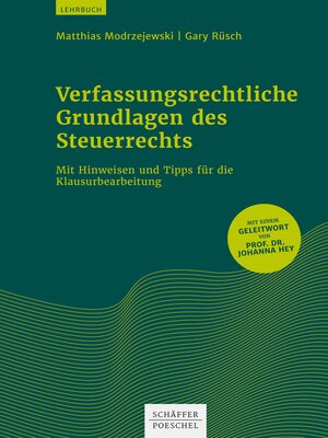 cover image of Verfassungsrechtliche Grundlagen des Steuerrechts